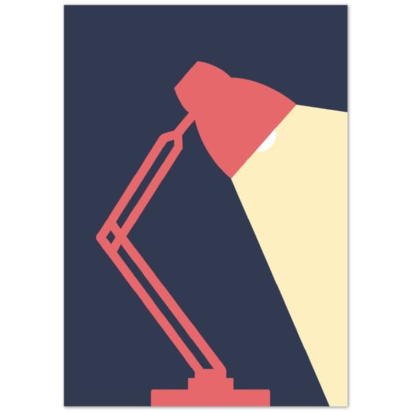 Lamp in dark poster - A0 (84.1 X 118.9 cm)