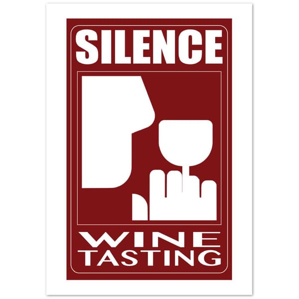 Silence Wine Tasting - A0 (84.1 X 118.9 cm)