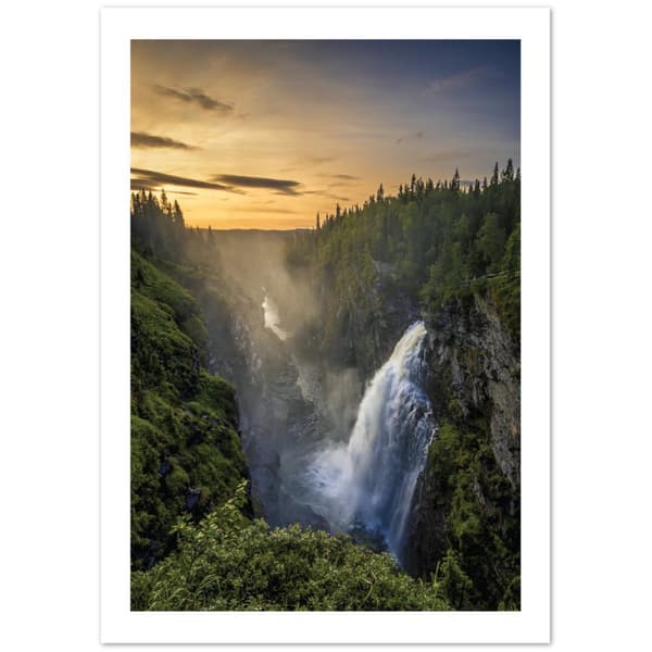Sverige Natur Vattenfall - A0 (84.1 X 118.9 cm)
