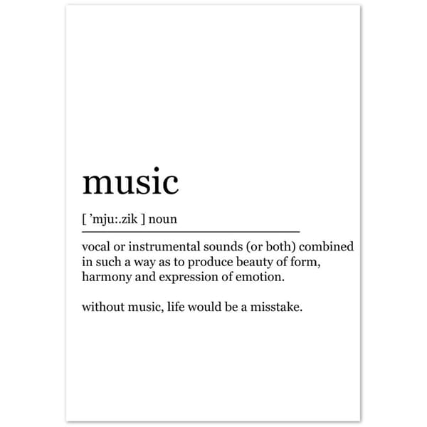 Music Poster - A0 (84.1 X 118.9 cm)