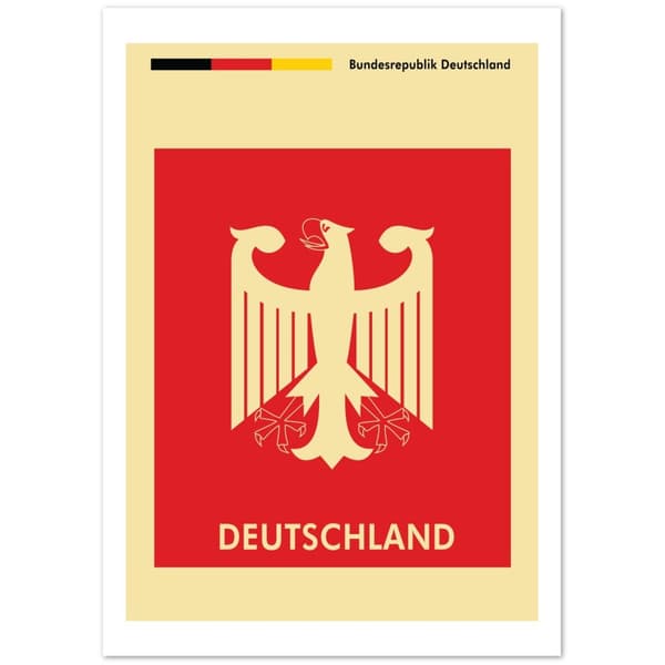 Deutschland Poster - A4 21X29.7 cm / 8X12?