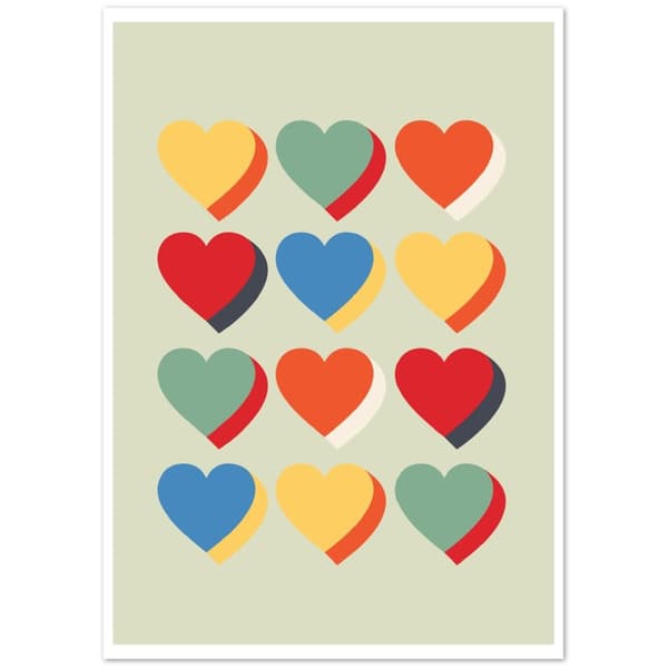 Heart Posters - A4 21X29.7 cm / 8X12?