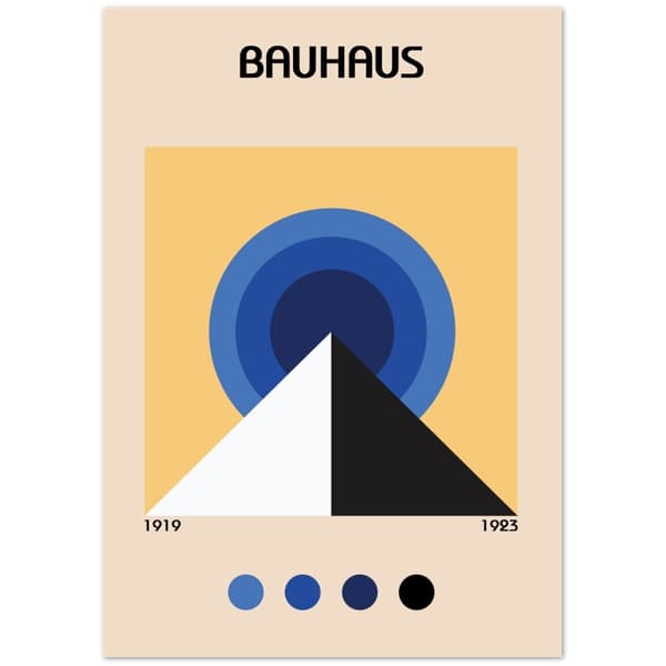 Bauhaus Pyramid Poster - A4 21X29.7 cm / 8X12?