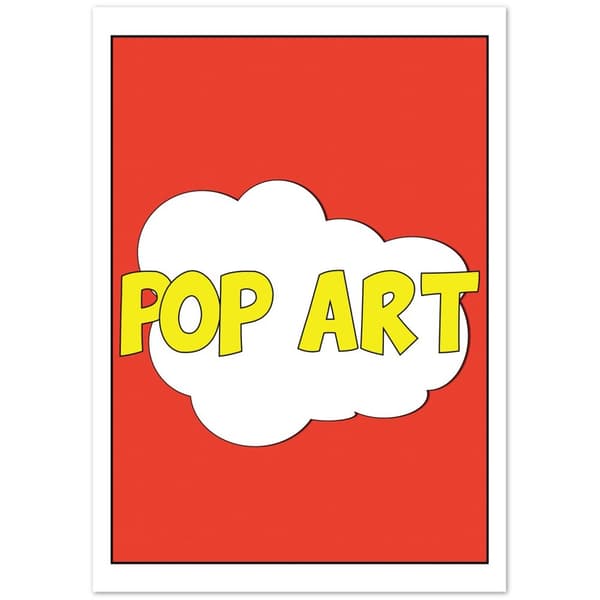 Pop art poster - A4 21X29.7 cm / 8X12?