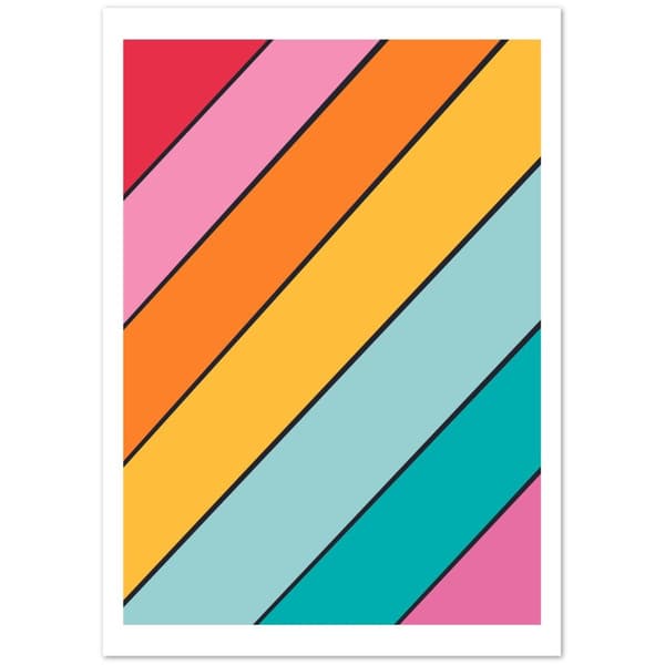 Rainbow Poster - A4 21X29.7 cm / 8X12?