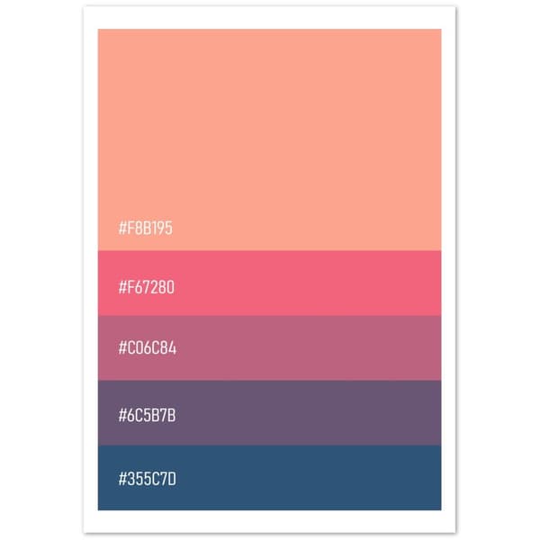 Color Code Palettes - A4 21X29.7 cm / 8X12?