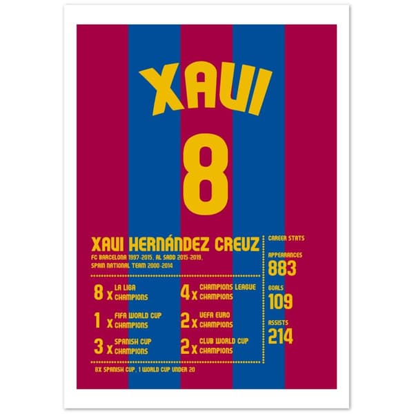 Xavi Poster - A4 21X29.7 cm / 8X12?