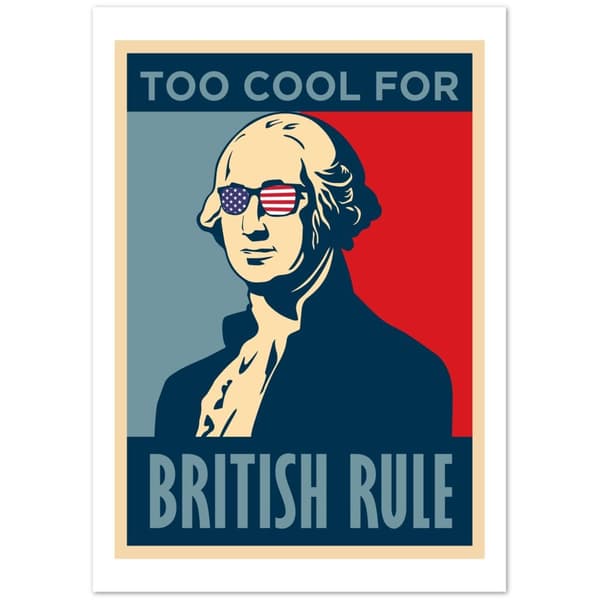 To cool for British Rule - A4 21X29.7 cm / 8X12?
