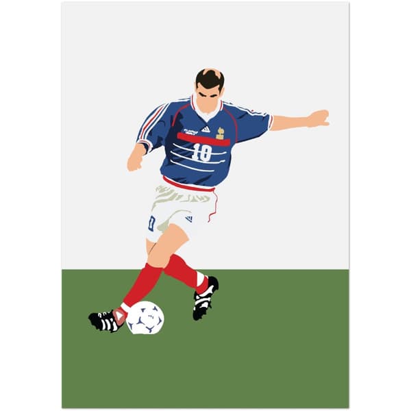 Zinedine Zidane 98 Poster - A4 21X29.7 cm / 8X12?
