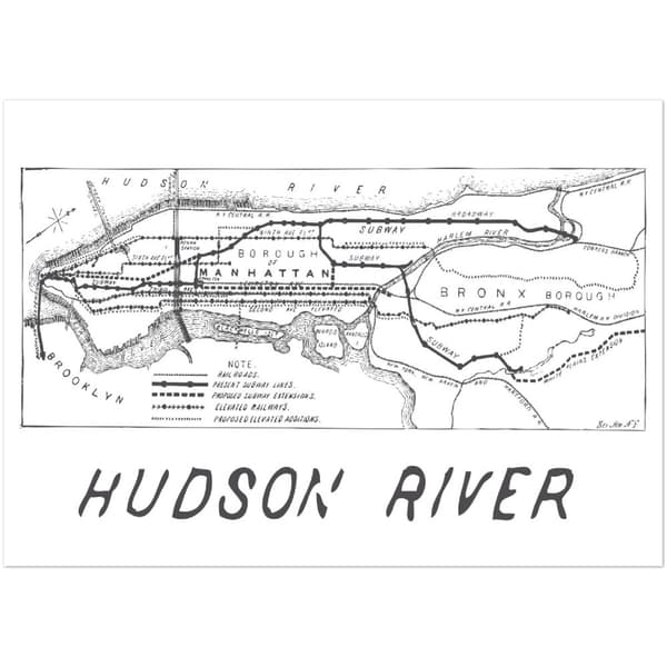 Hudson River - A4 21X29.7 cm / 8X12?