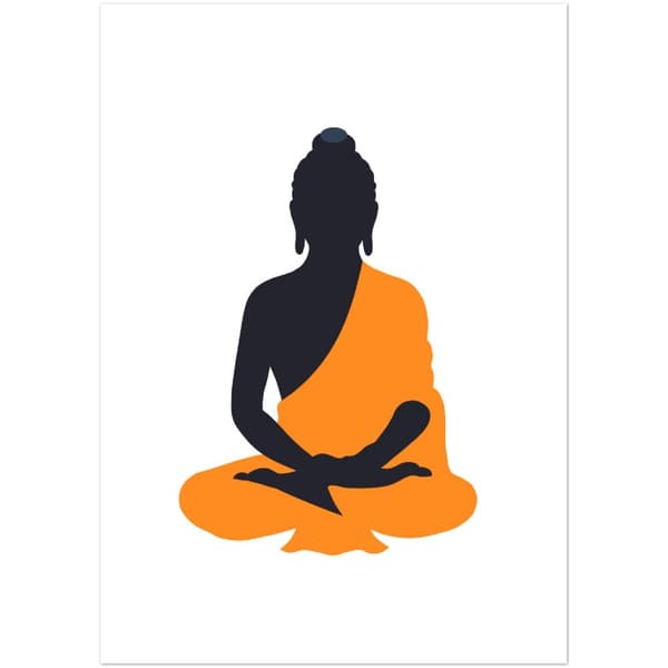 Buddha Munk Poster - A4 21X29.7 cm / 8X12?