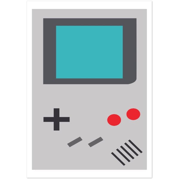 Retro Video Game Poster - A4 21X29.7 cm / 8X12?