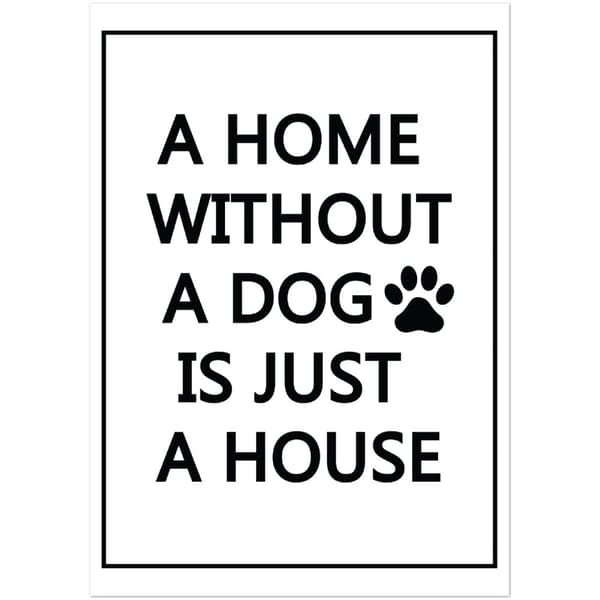 Dog Love Poster - A4 21X29.7 cm / 8X12?