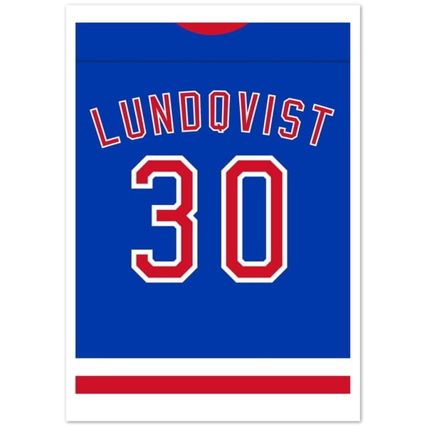 Henrik Lundqvist Poster - A3 (29.7 X 42 cm)
