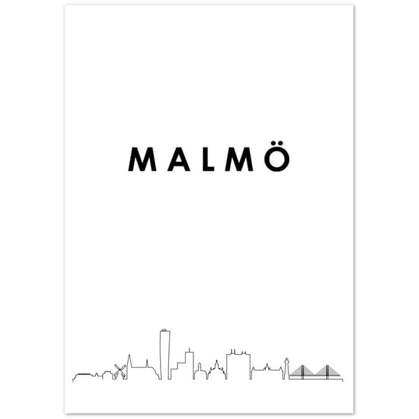 Malm� Poster - A3 (29.7 X 42 cm)