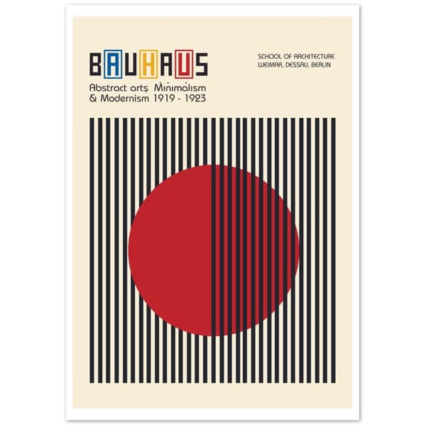 Bauhaus Poster - A3 (29.7 X 42 cm)