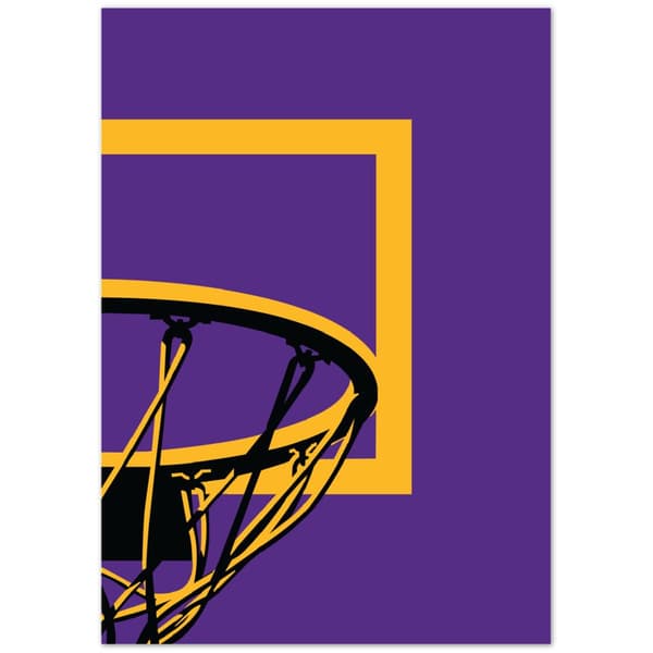 Los Angeles Basket Poster - 21X29.7 cm / 8X12?