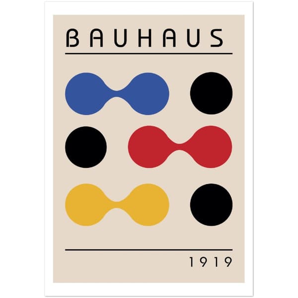 Bauhaus 1919 Poster - A4 21X29.7 cm / 8X12?