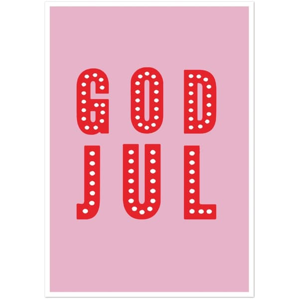 God Jul Poster - A4 21X29.7 cm / 8X12?