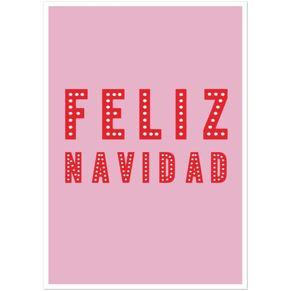 Feliz Navidad Poster - A4 21X29.7 cm / 8X12?