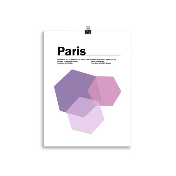 Paris Poster - 30X40 cm