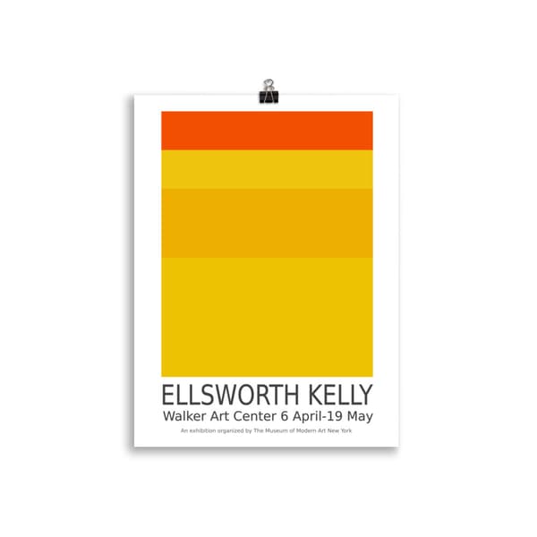 Ellsworth Kelly from New York Poster - 30X40 cm