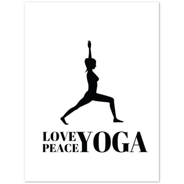 Love Peace Yoga Poster - 30X40 cm / 12X16?
