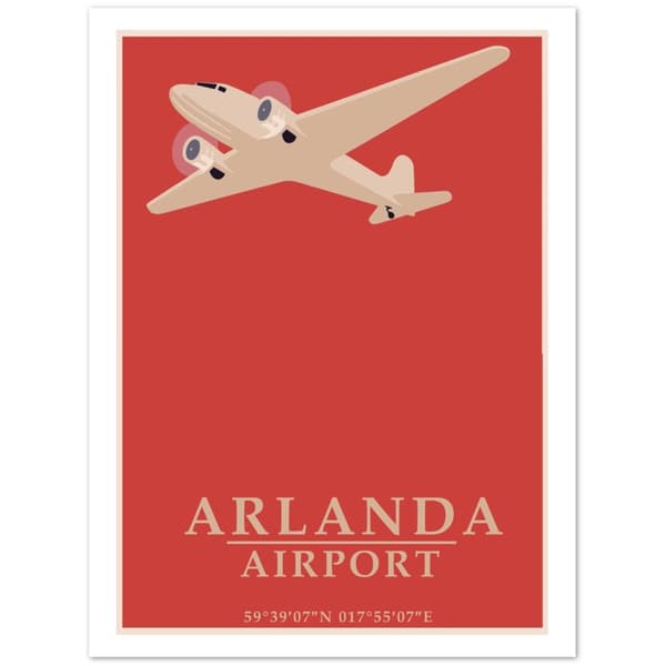 Arlanda Airport Poster - 30X40 cm / 12X16?
