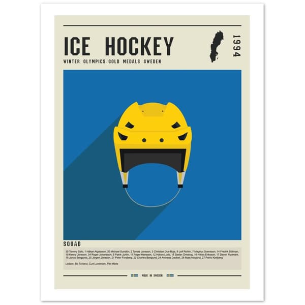 Sverige Ishockey 1994 OS Poster - 30X40 cm / 12X16?