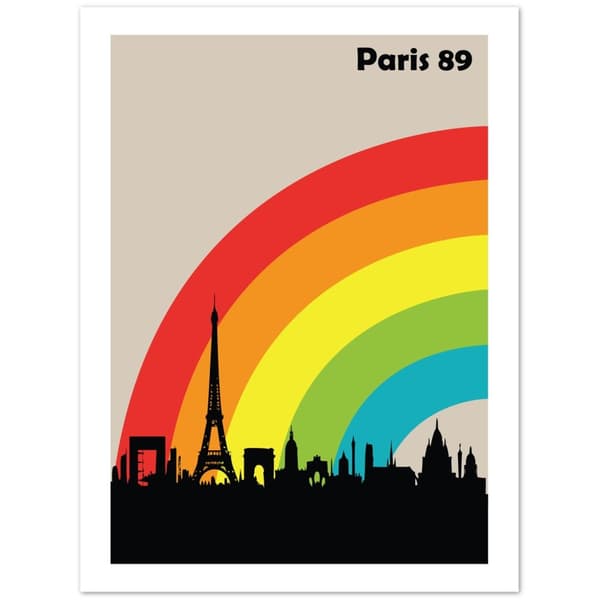 Paris 89 Rainbow Poster - 30X40 cm / 12X16?