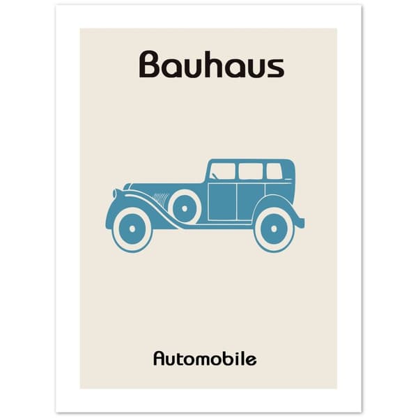 Bauhaus Automobile Poster - 30X40 cm / 12X16?