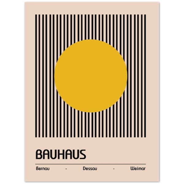 Bauhaus Yellow Poster - 30X40 cm / 12X16?