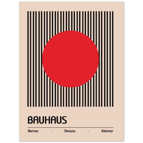 Bauhaus Red Poster - 30X40 cm / 12X16?