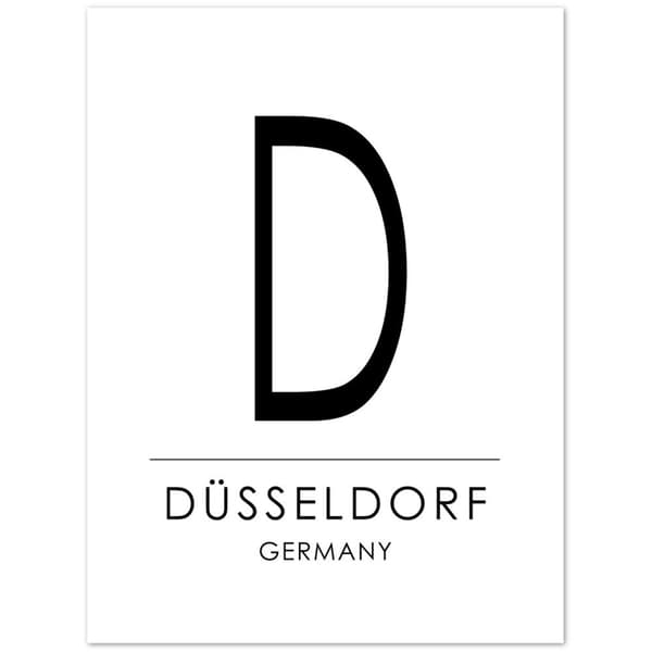 D�sseldorf Germany Poster - 30X40 cm / 12X16?