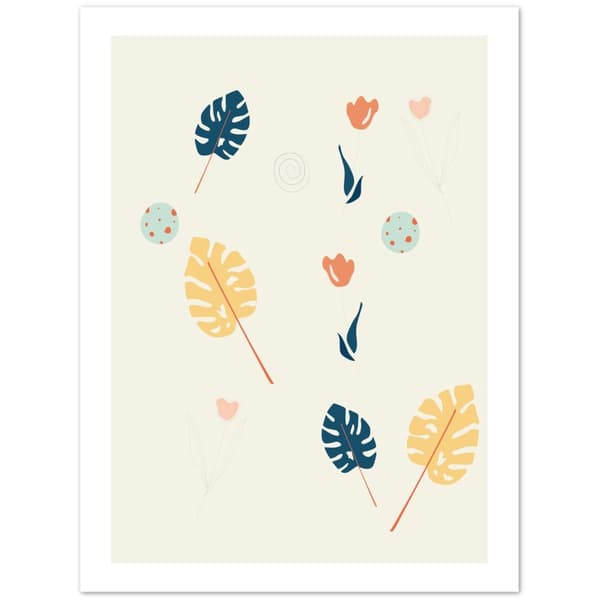 Abstrakt Flowers Poster - 30X40 cm / 12X16?