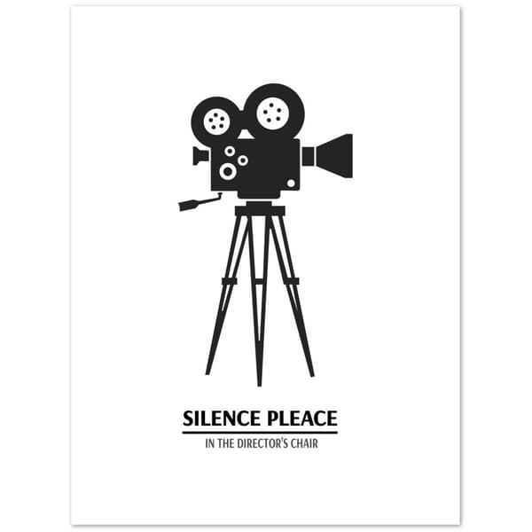 Silence Please Poster - 30X40 cm / 12X16?