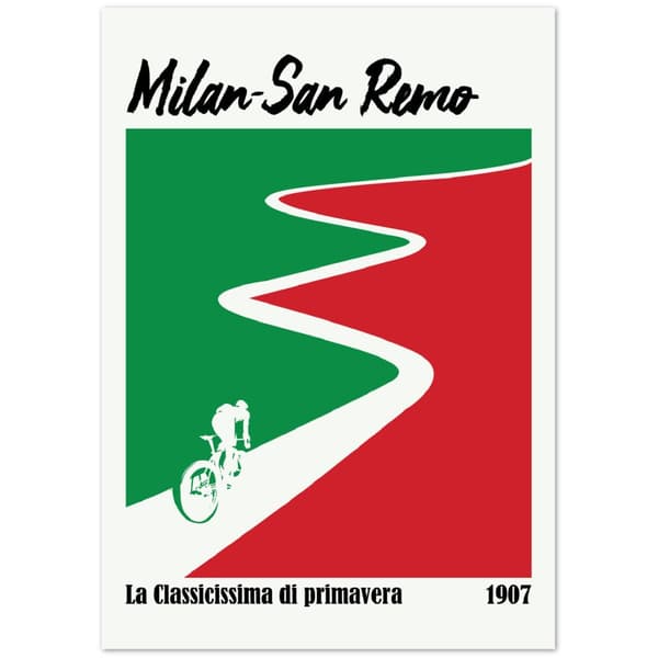 Milano-San Remo Poster - A3 (29.7 X 42 cm)