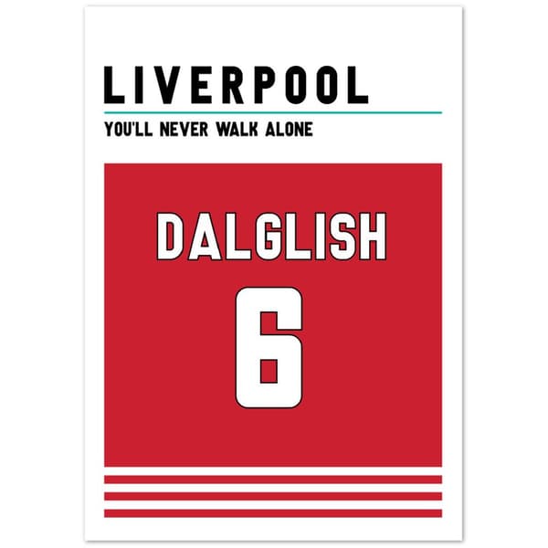 Kenny Dalglish Liverpool Poster - A3 (29.7 X 42 cm)