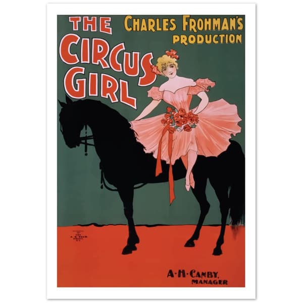 Vintage The Circus Girl Poster - A3 (29.7 X 42 cm)