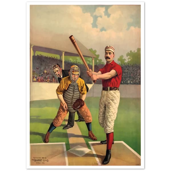 Vintage Baseball Poster - A3 (29.7 X 42 cm)