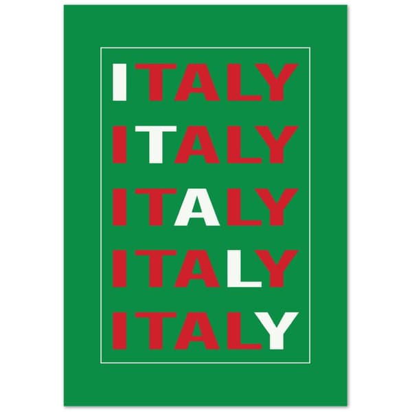 Italy Poster - A3 (29.7 X 42 cm)