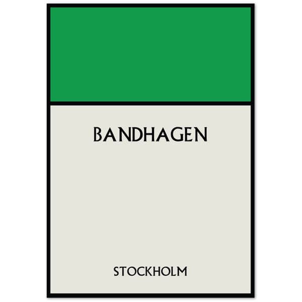 Bandhagen Stockholm Poster - A3 (29.7 X 42 cm)