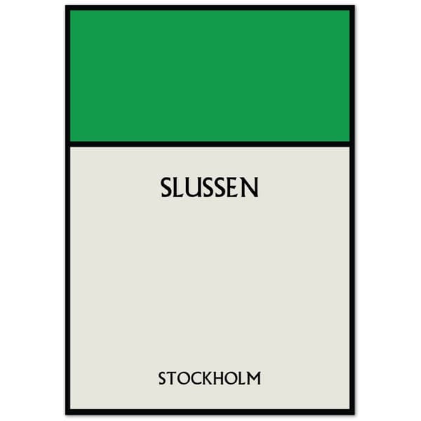 Slussen Stockholm Poster - A3 (29.7 X 42 cm)