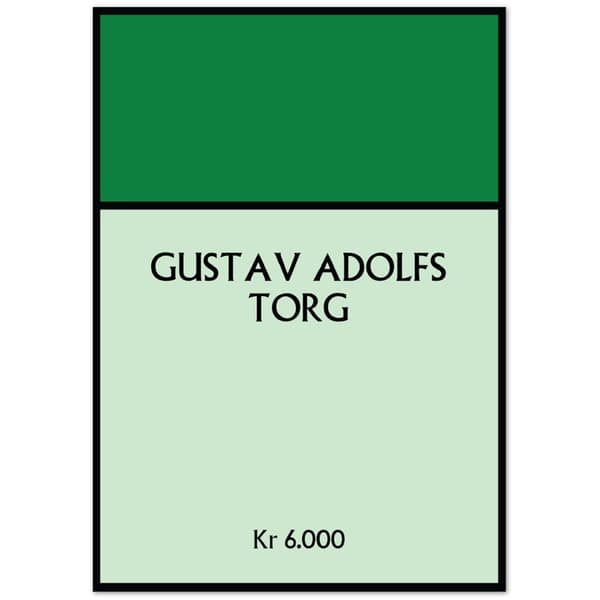 Gustav Adolfs Torg - A2 (42 X 59.4 cm)