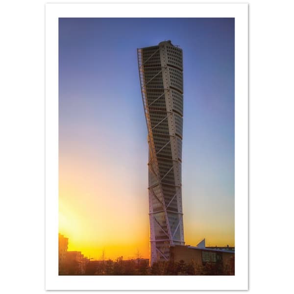 Malm� Turning Torso Poster - A2 (42 X 59.4 cm)