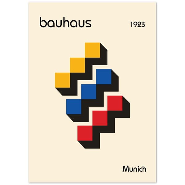 Bauhaus 1923 Munich Poster - A2 (42 X 59.4 cm)