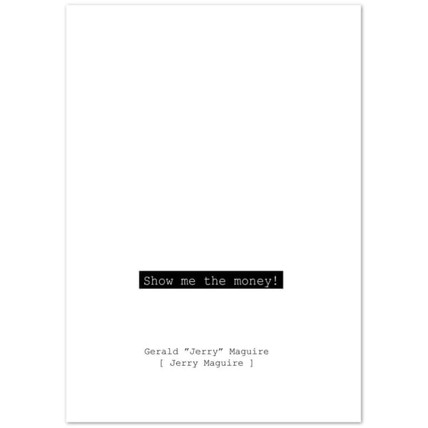 Show me the money Poster - A2 (42 X 59.4 cm)