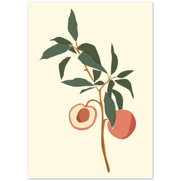 Abstract Plant Poster - A2 (42 X 59.4 cm)