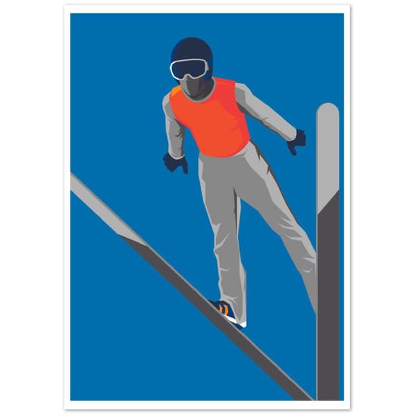 Skidor Poster - A2 (42 X 59.4 cm)