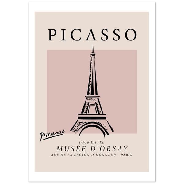 Picasso Eiffel Tower Poster - A2 (42 X 59.4 cm)